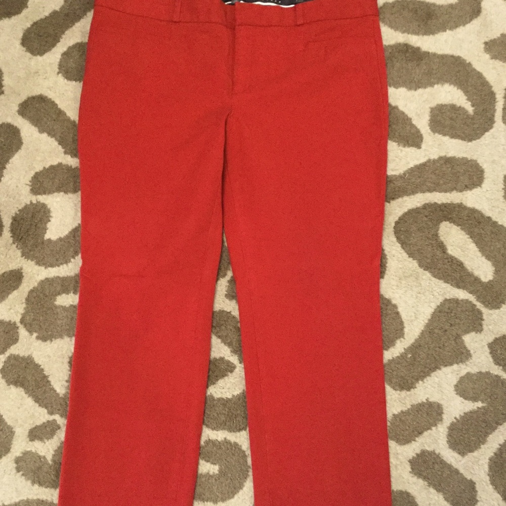 Red dress pants